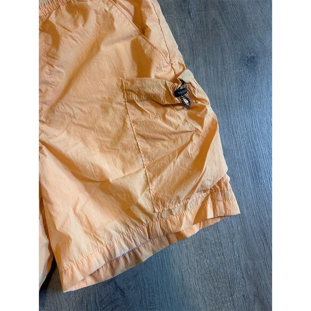 PacSun Swim Trunks Mens Size S Orange Cargo Mesh Lined Drawstring Shorts